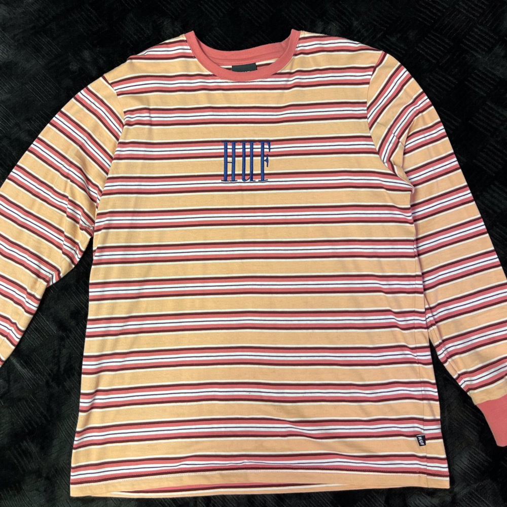 STRIPED HUFE LONG SLEEVE SIZE L